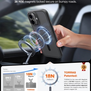 Husa iPhone 17 Torras Guardian Magnetic neagra - Img 4