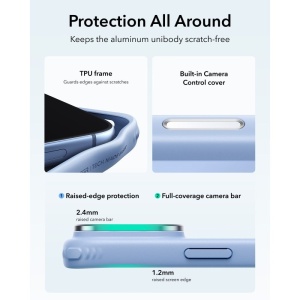 Husă iPhone 18 Pro ESR Classic Hybrid HaloLock Kickstand Frosted Light Blue - Img 6