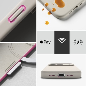 Husă iPhone 18 Pro Max - Ringke - Silicone MagSafe - Stone - Img 3