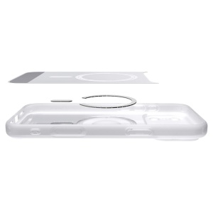 Husă iPhone 18 Pro Max - Spigen - Ultra Hybrid Classic MagSafe - Silver - Img 10