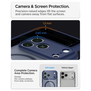 Husă iPhone 18 Pro Max - Spigen - Ultra Hybrid MagSafe - Frost Deep Blue - Img 3
