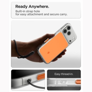 Husă iPhone 18 Pro Max - Spigen - Ultra Hybrid T MagSafe - Glossy Orange - Img 4