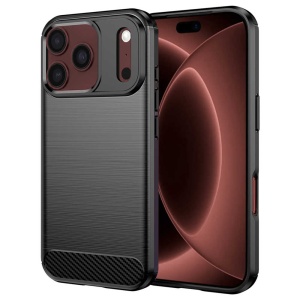 Husă iPhone 18 Pro Max - Techsuit Carbon Silicone - Black