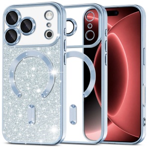 Husă iPhone 18 Pro Max - Techsuit Luxury Glitter - Light Blue