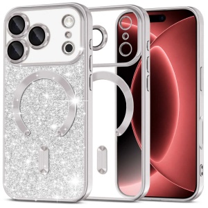 Husă iPhone 18 Pro Max - Techsuit Luxury Glitter - Silver