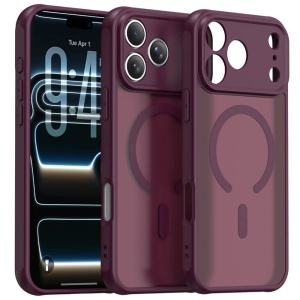 Husă iPhone 18 Pro și 17 Pro - Techsuit - HaloFrost II - Dark Cherry - Img 2