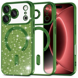 Husă iPhone 18 Pro - Techsuit Luxury Glitter - Deep Green