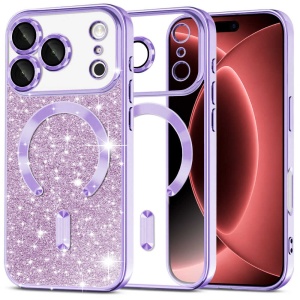 Husă iPhone 18 Pro - Techsuit Luxury Glitter - Light Purple