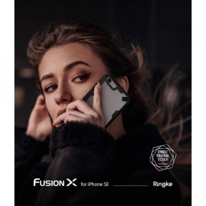 Husa Iphone SE 3 (2022)/SE 2 (2020)/7/8 - Ringke Fusion X- Black - Img 4