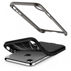 Husa Iphone XR -Spigen Neo Hybrid -Gunmetal - Img 6