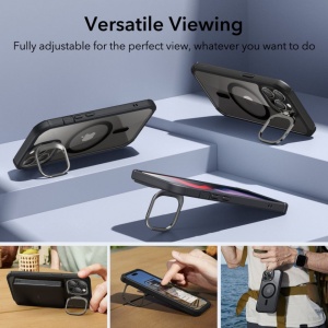 Husa pentru iPhone 15 Pro Max + folie ESR Armor Tough Kickstand HaloLock - Img 8