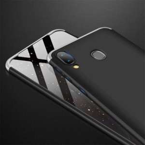 Husa Samsung Galaxy A40 -GKK 360 Front and Back Case Full Body Cover -Negru cu Gri - Img 5