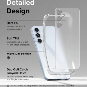 Husa Samsung Galaxy A55 Ringke Fusion Matte Clear - Img 6