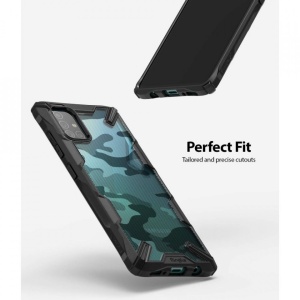 Husa Samsung Galaxy A71 - Ringke Fusion X- Camo Black - Img 4