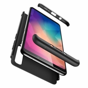Husa Samsung Galaxy A9 -GKK 360 Front and Back Case Full Body Cover Negru - Img 3
