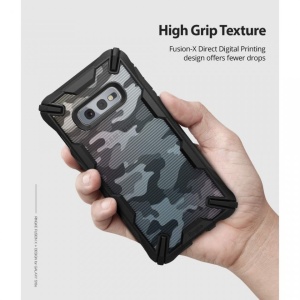 Husa Samsung Galaxy S10e - Ringke Fusion X- Camo Black - Img 4