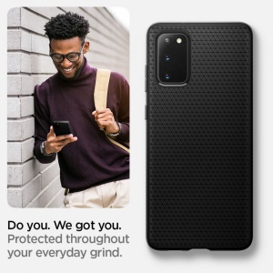 Husa Samsung Galaxy S20 Plus -Spigen Liquid Air- Negru mat - Img 5