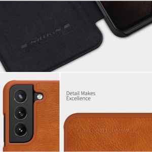 Husa Samsung Galaxy S21 FE- Nillkin Qin Leather Case Neagra - Img 7