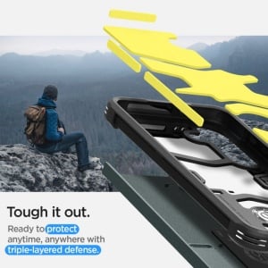 Husa Samsung Galaxy S24 Plus Spigen Tough Armor Abyss Green - Img 6