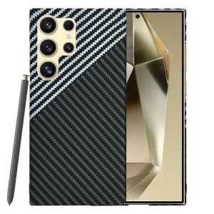 Husa Samsung Galaxy S24 Ultra Carbonite FiberShell Stealth Gray - Img 1