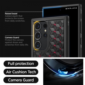Husa Samsung Galaxy S24 Ultra Spigen Cryo Armor Red - Img 6