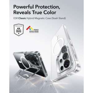 Husa Samsung Galaxy S26 Ultra Classic Hybrid HaloLock Kickstand cu MagSafe de la ESR transparenta - Img 6