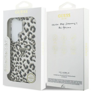 Husa Samsung Galaxy S26 Ultra Guess IML Leopard Print Triangle MagSafe Neagra - Img 7