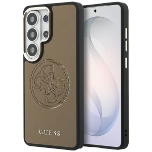 Husa Samsung Galaxy S26 Ultra Guess Perforated Logo MagSafe maro
