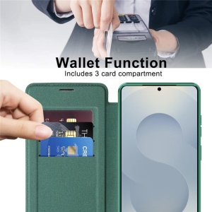 Husa Samsung Galaxy S26 Ultra SmartMag Book Case Verde - Img 3