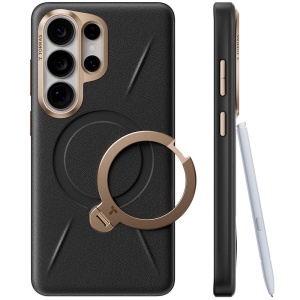 Husă Samsung Galaxy S26 Ultra Torras QPRO Leather Series – Piele ecologica Premium, neagra - Img 3