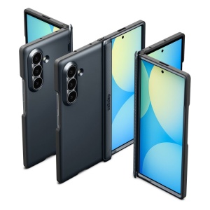 Profil subtire si finisaj mat pe husa Spigen Slim Armor Pro Metal Slate