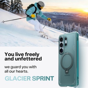 Husă Samsung S26 Ultra Torras Ostand Spin Air Series – Kickstand 360° Glacier Green - Img 2