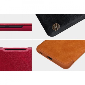 Husa Xiaomi Mi 11 Lite- Nillkin Qin Leather Case Neagra - Img 2