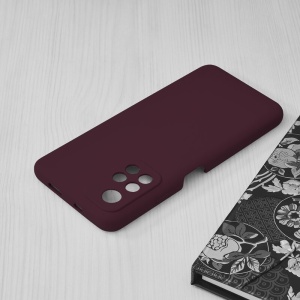 Husa Xiaomi Poco M4 Pro 5G -Soft Edge Silicone Violet Pruna - Img 5