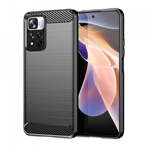 Husa Xiaomi Redmi Note 11 /Poco M4 Pro -Carbon Series-Black - Img 1