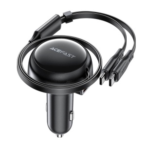 Încărcător Auto Acefast B13, 53W, Cablu retractabil USB-C Dual & Port USB-A - Img 3