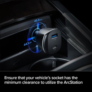 Incarcator auto pentru telefon Spigen PC1800 PowerArc USB/USB Type C PD30W/QC.3.0 - Img 8