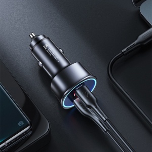 Incarcator auto Usams Car Charger C26 Dual Port : 1xUSB-A, 1xType-C, PD, 95W, 3.25A - Img 8