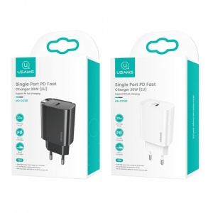 Incarcator telefon priza - Usams Travel charger T39 Port USB-C , PD, Fast - Img 3