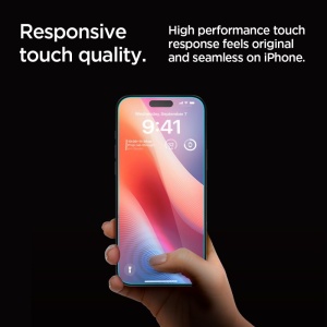 Sticla securizata iPhone 16 Pro Spigen Glass.tR EZ-FIT Privacy ( pachet 2 buc) - Img 7