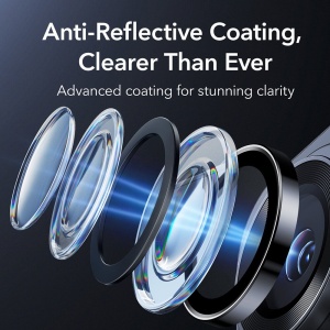 Sticla securizata pentru camera telefonului Samsung Galaxy S26 Ultra ESR Armorite Camera Lens Protectors clear/ negru - Img 4