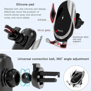 Suport auto cu incarcare wireless Yesido C78- 15 W - Img 4