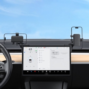 Suport telefon Auto Yesido C250 pentru Colț Ecran, Rotire 360°, Prindere Gravitatională, Negru - Img 3