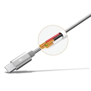 Cablu de date Remax Silver Serpent RC-080a -USB Type C -Negru-1 M - Img 3