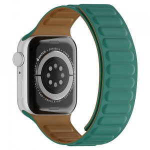 Curea Apple Watch 1 / 2 / 3 / 4 / 5 / 6 / 7 / SE (38mm / 40 mm / 41 mm)- Magnetic Strap Turquoise - Img 4