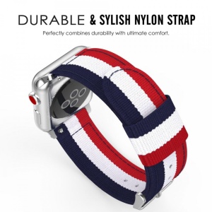 Curea Apple Watch 5 44MM-Tech Protect Welling- Navy/Red - Img 3