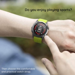Curea Garmin Fenix 26mm Techsuit Watchband QuickFit W060 albastru inchis - Img 3