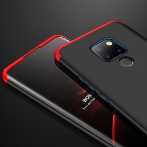 Husa Huawei Mate 20 -GKK 360 Front and Back Case Full Body Cover -Negru cu Rosu - Img 4