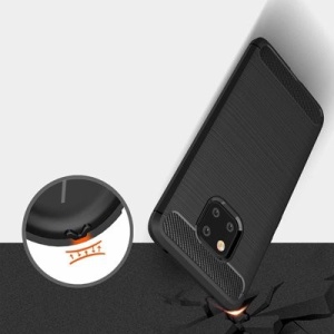 Husa Huawei Mate 20 PRO -Carbon Series-Neagra - Img 2