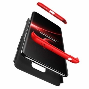 Husa Huawei Mate 30 Lite -GKK 360 Front and Back Case Full Body Cover - Negru cu Rosu - Img 5
